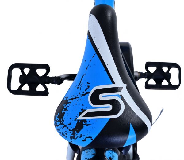 Volare Sportivo Kinderfiets - Jongens - 12 inch - Blauw Zwart - Twee Handremmen