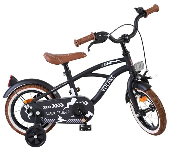 Volare Black Cruiser Kinderfiets - Jongens - 12 inch - Zwart