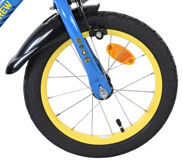 Rubble & Crew Kinderfiets - Jongens - 14 inch - Blauw - Twee handremmen