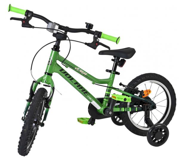 Volare Venom Kinderfiets - Jongens - 14 inch - Groen - Twee handremmen