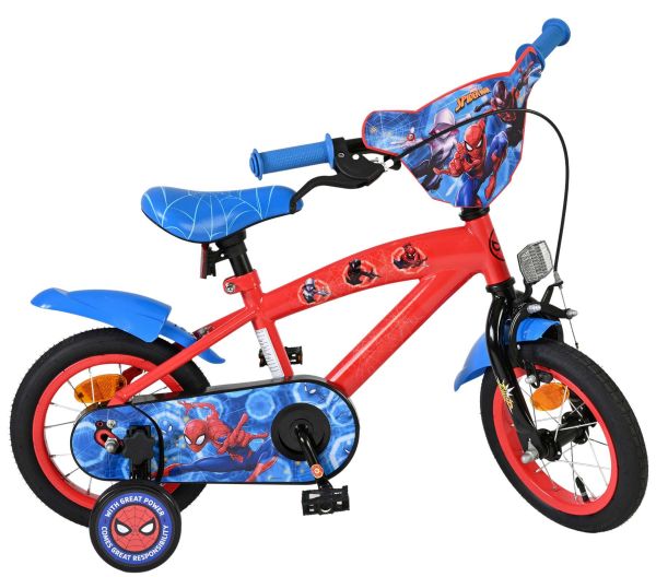 Spider-Man Kinderfiets - Jongens - 12 inch - Blauw/Rood