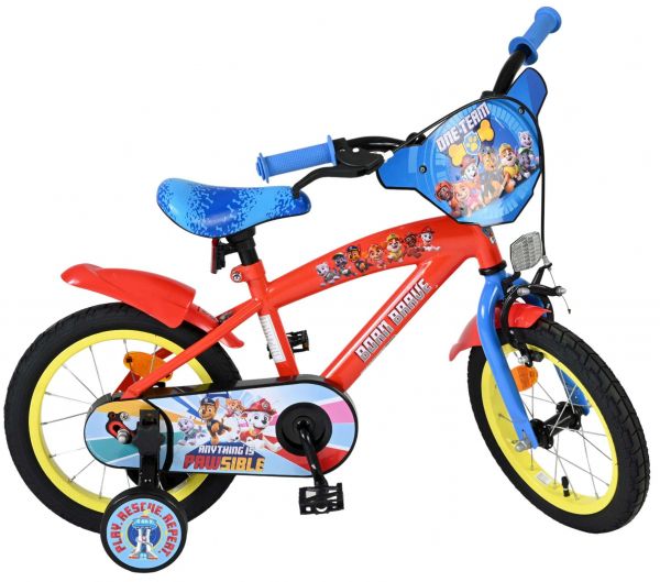 Paw Patrol Kinderfiets - Jongens - 14 inch - Rood/Blauw