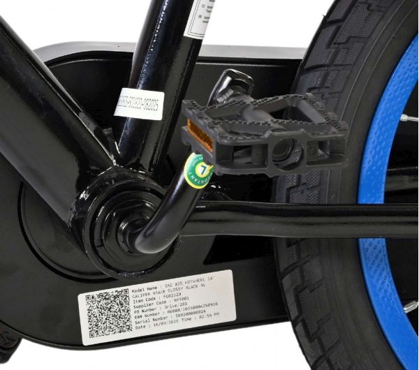 Hot Wheels Kinderfiets - Jongens - 14 inch - Zwart - Twee handremmen