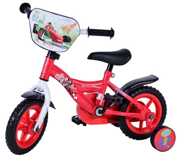 Disney Cars Kinderfiets - Jongens - 10 inch - Rood - Doortrapper