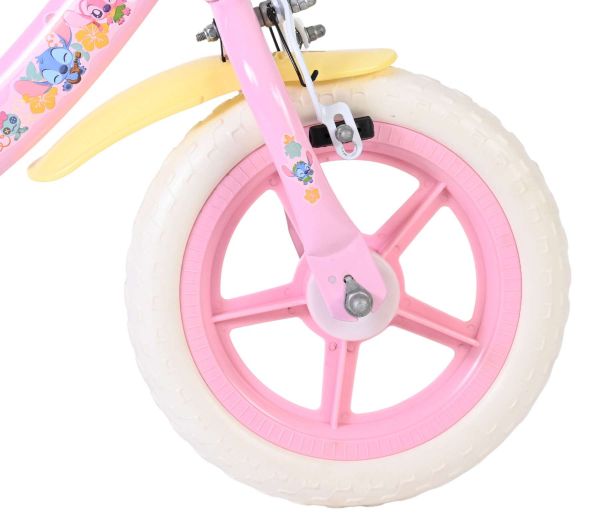 Disney Stitch Kinderfiets - Meisjes - Mag Wheels - 12 inch - Roze