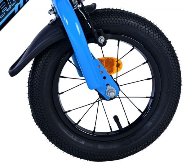 Volare Sportivo Kinderfiets - Jongens - 12 inch - Blauw Zwart - Twee Handremmen