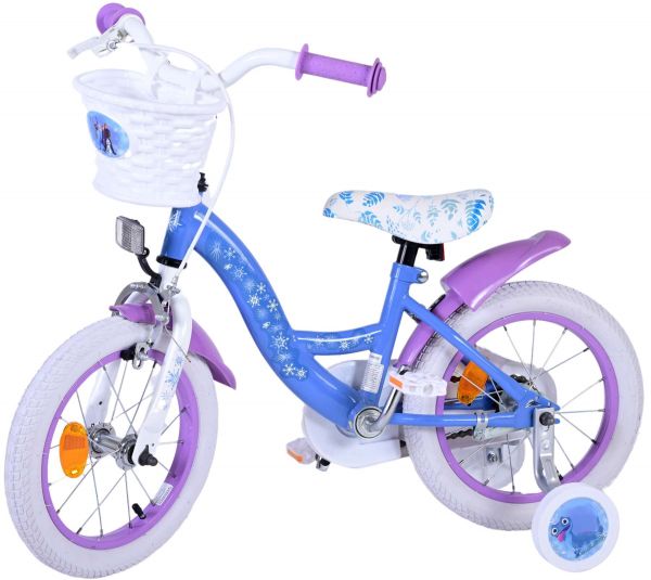 Disney Frozen 2 Kinderfiets - Meisjes - 14 inch - Blauw/Paars