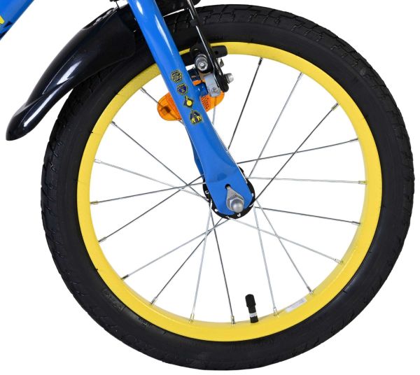 Rubble & Crew Kinderfiets - Jongens - 16 inch - Blauw - Twee handremmen