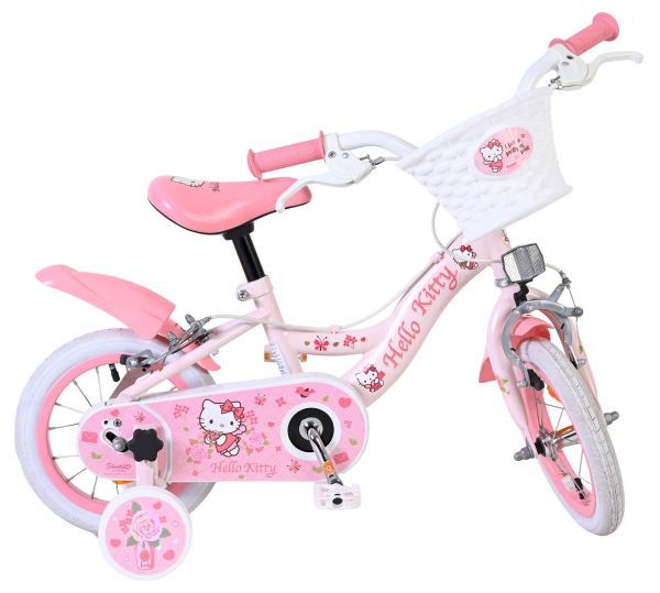 Hello Kitty Kinderfiets - Meisjes - 12 inch - Roze - Twee handremmen