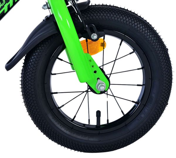 Volare Sportivo Kinderfiets - Jongens - 12 inch - Groen Zwart Volare Sportivo Kinderfiets - Jongens - 12 inch - Groen Zwart