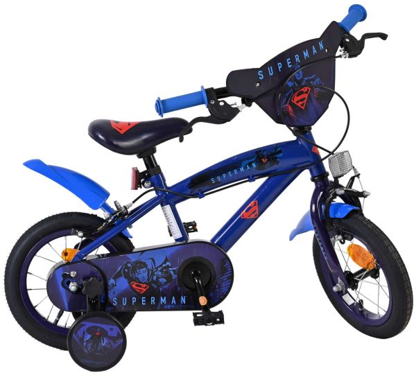 Superman Kinderfiets - Jongens - 12 inch - Blauw - Twee handremmen