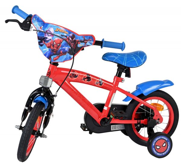 Spider-Man Kinderfiets - Jongens - 12 inch - Blauw/Rood