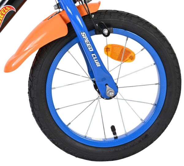Hot Wheels Kinderfiets - Jongens - 14 inch - Zwart - Twee handremmen