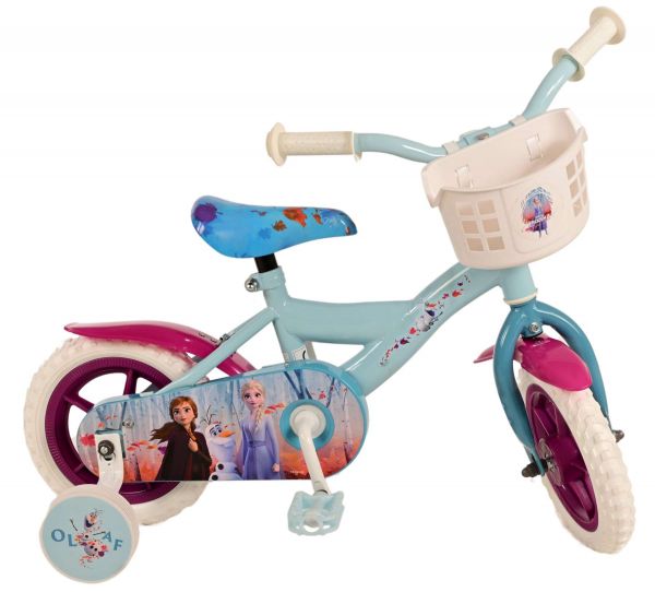 Disney Frozen 2 Kinderfiets - Meisjes - 10 inch - Blauw/Paars - Doortrapper