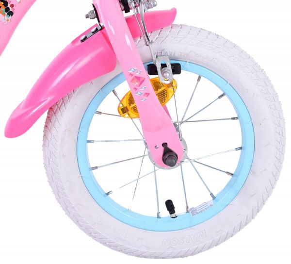 Magic Royals Kinderfiets - Meisjes - 12 inch - Roze - Twee Handremmen