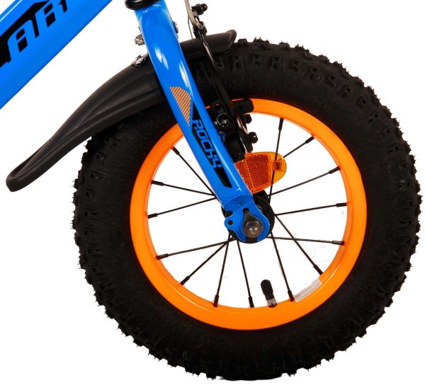 Volare Rocky Kinderfiets - Jongens - 12 inch - Blauw - Twee handremmen