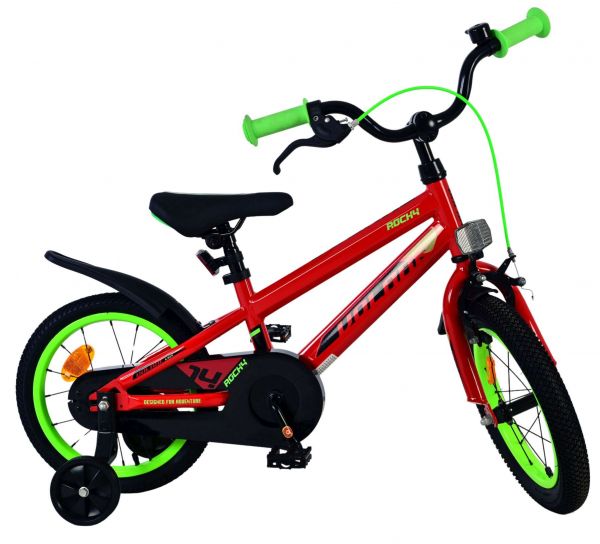 Volare Rocky Kinderfiets - Jongens - 14 inch - Rood Volare Rocky Kinderfiets - Jongens - 14 inch - Rood