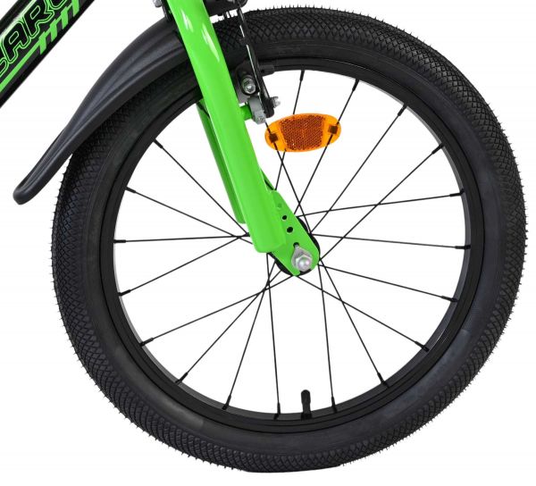 Volare Sportivo Kinderfiets - Jongens - 18 inch - Groen Zwart - Twee Handremmen