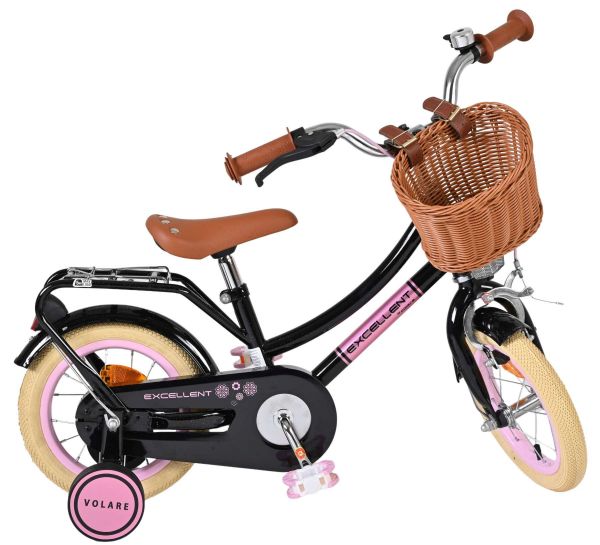 Volare Excellent Kinderfiets - Meisjes - 12 inch - Zwart