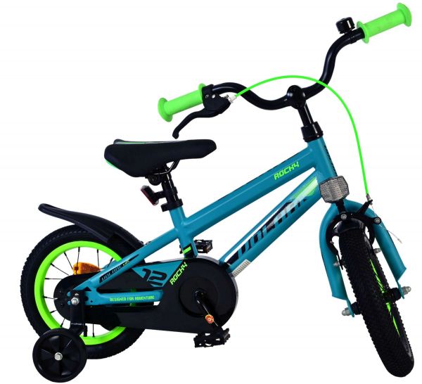 Volare Rocky Kinderfiets - Jongens - 12 inch - Groen Volare Rocky Kinderfiets - Jongens - 12 inch - Groen