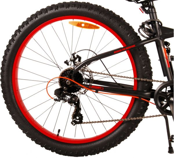 Volare Gradient Kinderfiets - Jongens - 26 inch - Zwart Oranje - 7 versnellingen
