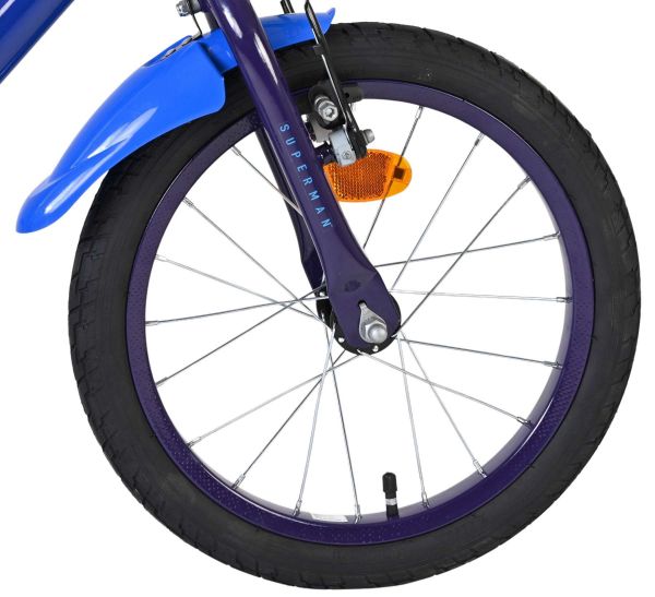 Superman Kinderfiets - Jongens - 16 inch - Blauw - Twee handremmen