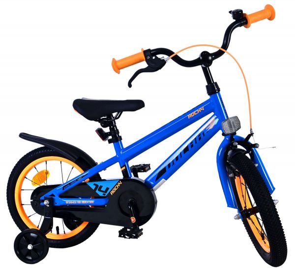 Volare Rocky Kinderfiets - Jongens - 14 inch - Blauw Volare Rocky Kinderfiets - Jongens - 14 inch - Blauw