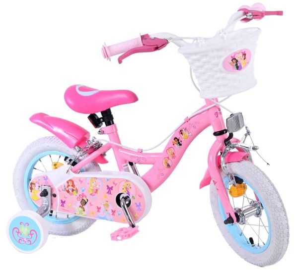 Magic Royals Kinderfiets - Meisjes - 12 inch - Roze - Twee Handremmen