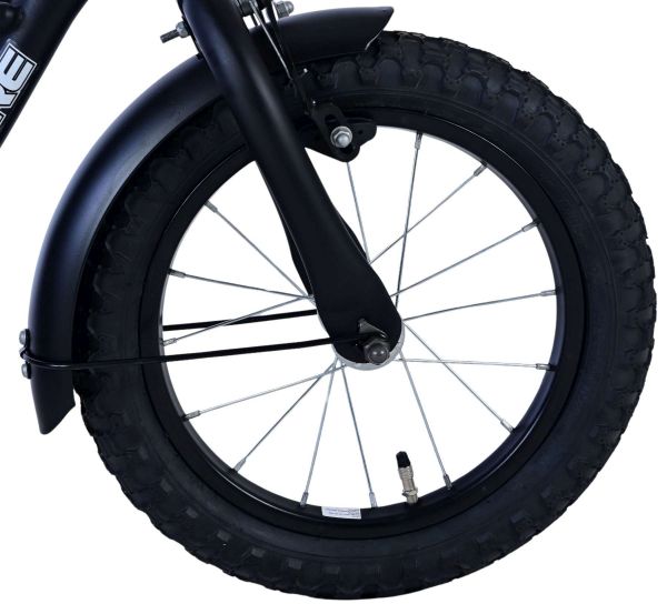 Volare Black Cruiser Kinderfiets - Jongens - 14 inch - Zwart - 95% afgemonteerd
