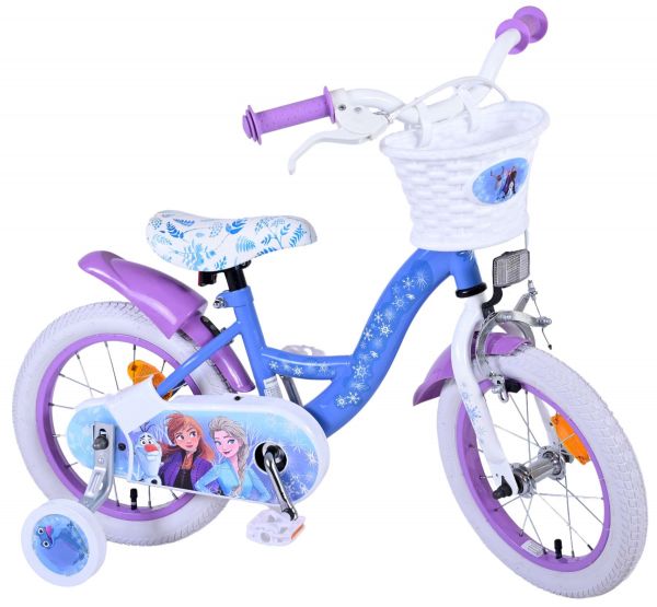 Disney Frozen 2 Kinderfiets - Meisjes - 14 inch - Blauw/Paars