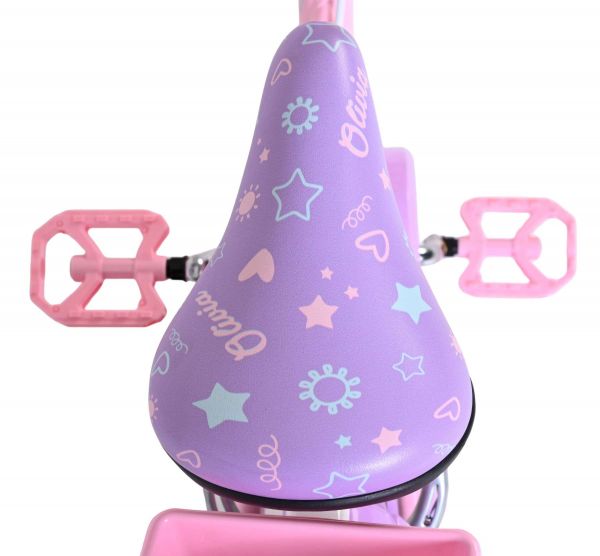 Volare Olivia Kinderfiets - Meisjes - 16 inch - Roze - Twee Handremmen