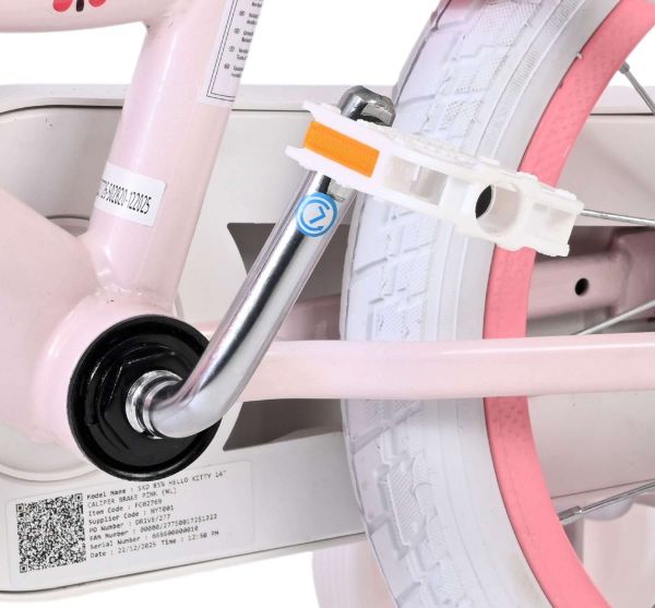 Hello Kitty Kinderfiets - Meisjes - 14 inch - Roze - Twee handremmen
