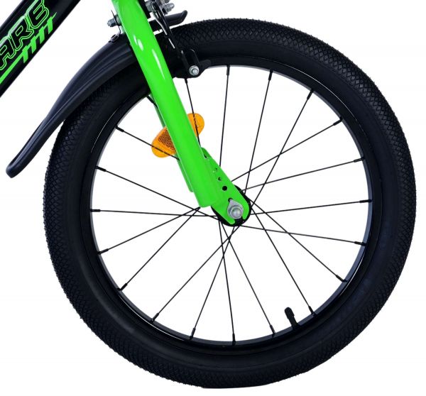 Volare Sportivo Kinderfiets - Jongens - 18 inch - Groen Zwart - Twee Handremmen