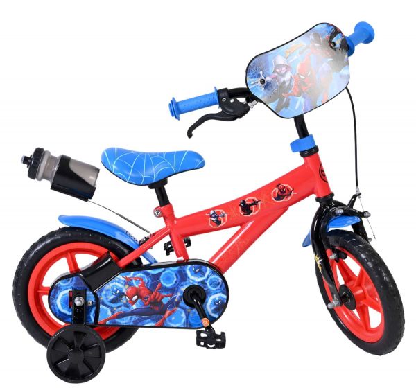 Spider-Man Kinderfiets - Jongens - Mag Wheels - 12 inch - Rood