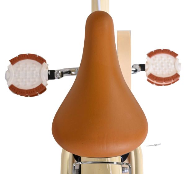 Volare Ashley Kinderfiets - Meisjes - 12 inch - Creme - Twee handremmen