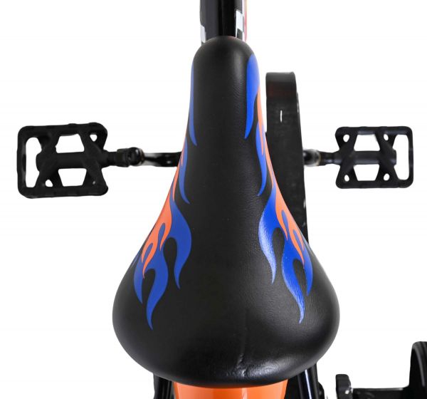 Hot Wheels Kinderfiets - Jongens - 14 inch - Zwart Oranje Blauw