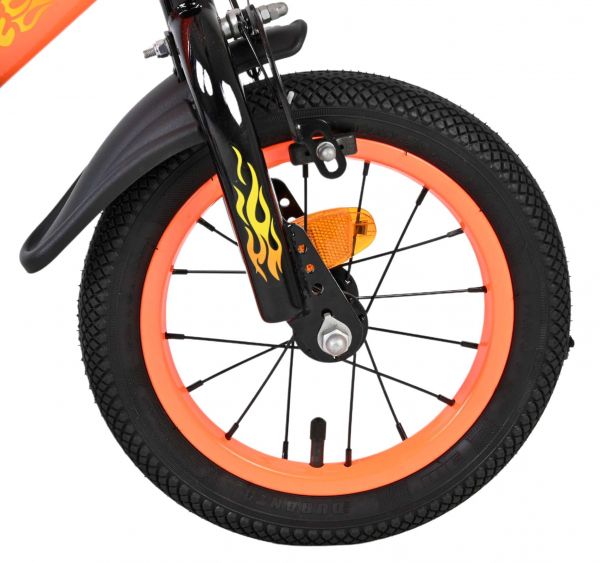 Volare Strike Kinderfiets - Jongens - 12 inch - Zwart Oranje