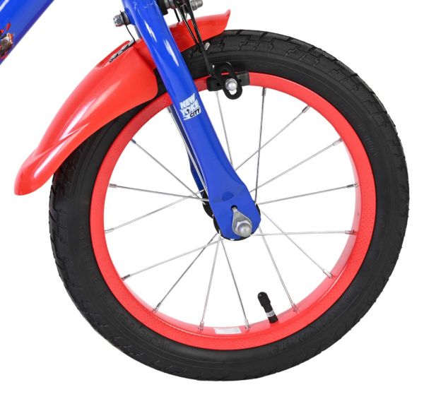 Sonic Prime Kinderfiets - Jongens - 14 inch - Blauw Rood - Twee handremmen