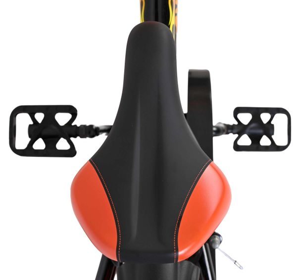 Volare Strike Kinderfiets - Jongens - 14 inch - Zwart Oranje - Twee handremmen