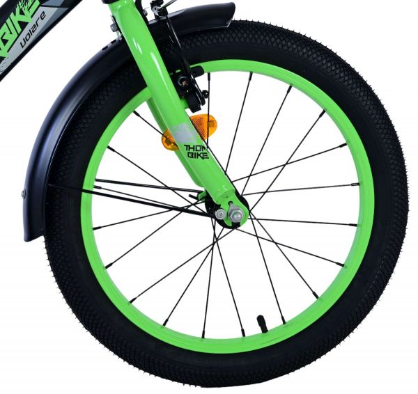 Volare Thombike Kinderfiets - Jongens - 18 inch - Zwart Groen