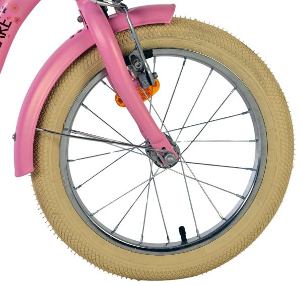 Volare Blossom Kinderfiets - Meisjes - 16 inch - Roze - Twee Handremmen