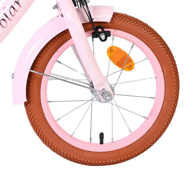 Volare Ashley Kinderfiets - Meisjes - 14 inch - Roze - Twee Handremmen