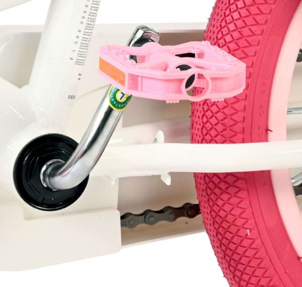 Volare Unicorn Kinderfiets - Meisjes - 16 inch - Wit