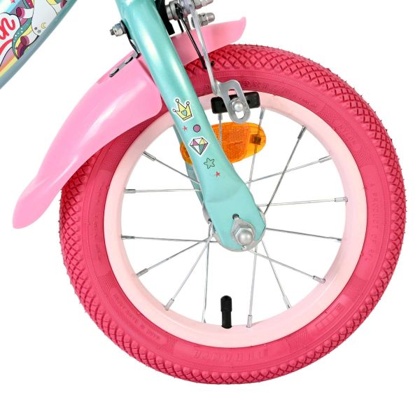 Volare Unicorn Kinderfiets - Meisjes - 12 inch - Groen
