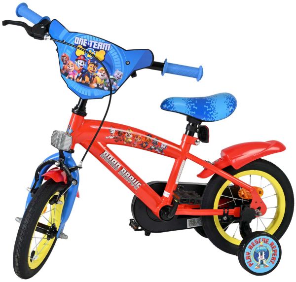 Paw Patrol Kinderfiets - Jongens - 12 inch - Rood/Blauw