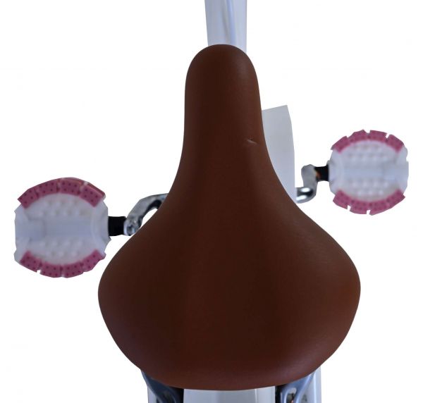 Volare Blossom Kinderfiets - Meisjes - 18 inch - Wit - Twee handremmen