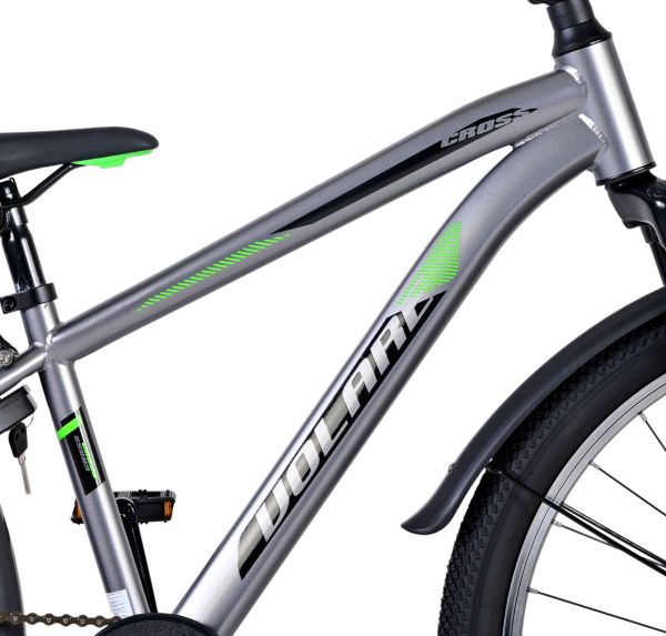 Volare Cross Kinderfiets - Jongens - 24 inch - donker Grijs Volare Cross Kinderfiets - Jongens - 24 inch - donker Grijs