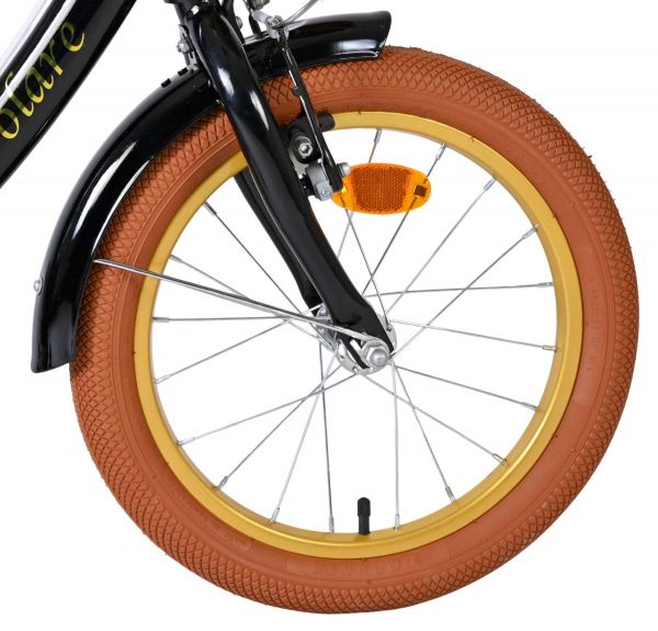 Volare Ashley Kinderfiets - Meisjes - 16 inch - Zwart - Twee Handremmen