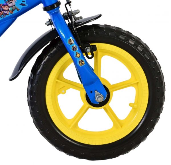 Paw Patrol - Rubble & Crew Kinderfiets - Jongens - Mag Wheels - 12 inch - Blauw