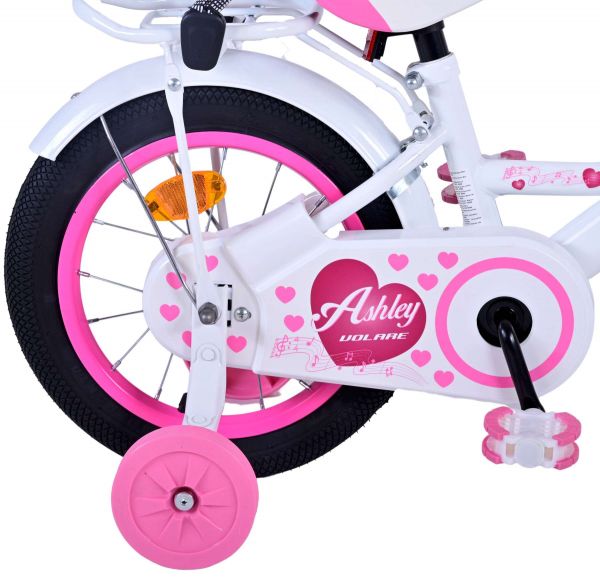Volare Ashley Kinderfiets - Meisjes - 14 inch - Wit Volare Ashley Kinderfiets - Meisjes - 14 inch - Wit